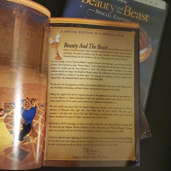 Walt Disney's Beauty and the Beast Special Edition platnium edition two … - Picture 5 of 10